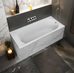 Афина 170х75 ванна белая матовая каменная Solid Surface