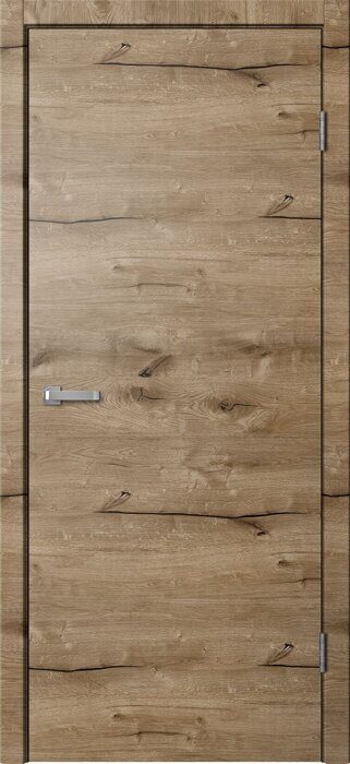 LF01 ПГ Loft FlyDoors дверь межкомнатная дуб пацифик с черной ПВХ кромкой