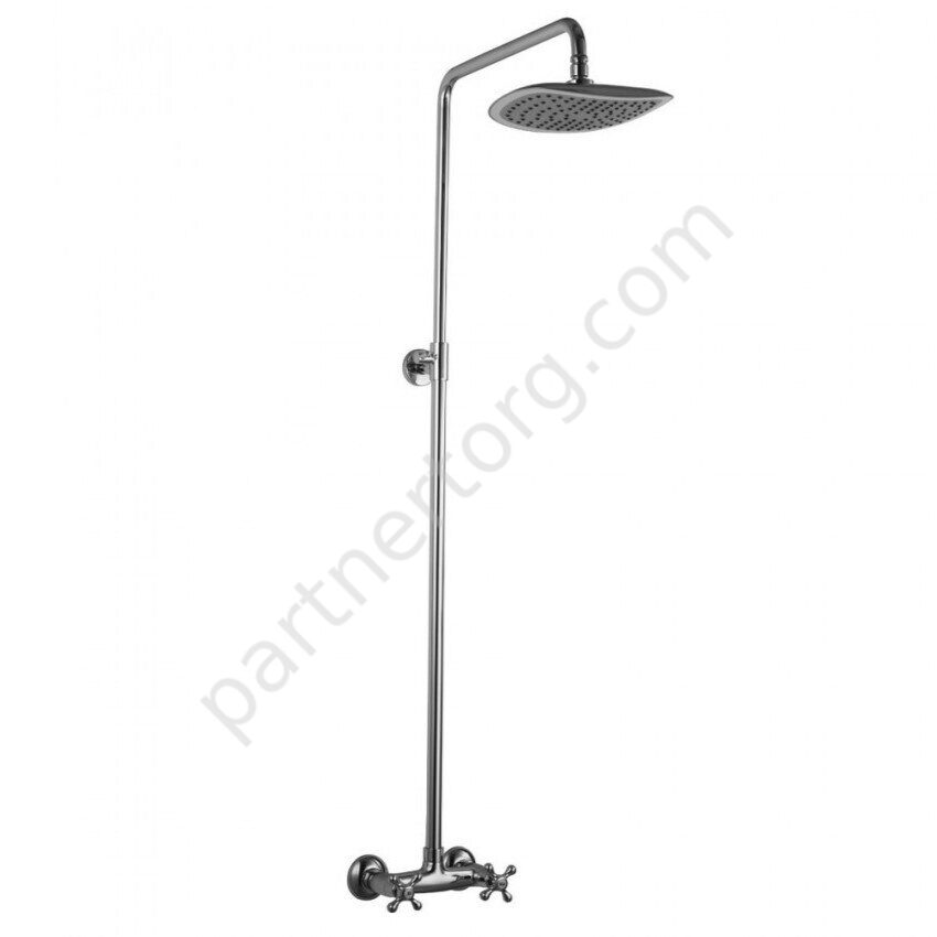 Standard LM2160C, душевая система с тропическим душем, без излива, хром Lemark