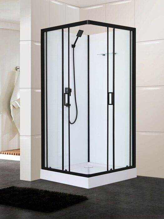 ODA-Н8800 душевая кабина без крыши 90х90, прозрачное стекло, низкий поддон