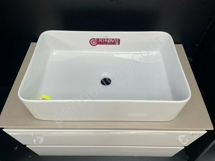 Алеста 80.13 камень светлый/белый подвесная тумба для ванной комнаты Onika со столешницей  керамогранитной