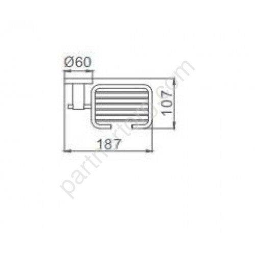 Frap F30202-1 мыльница черный