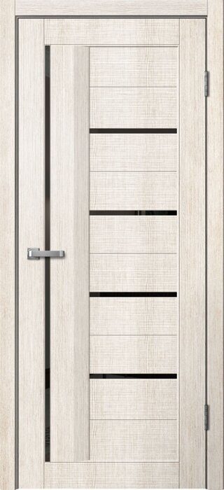S03 ПО Skin Doors FlyDoors дверь межкомнатная бьянко чёрный пластик