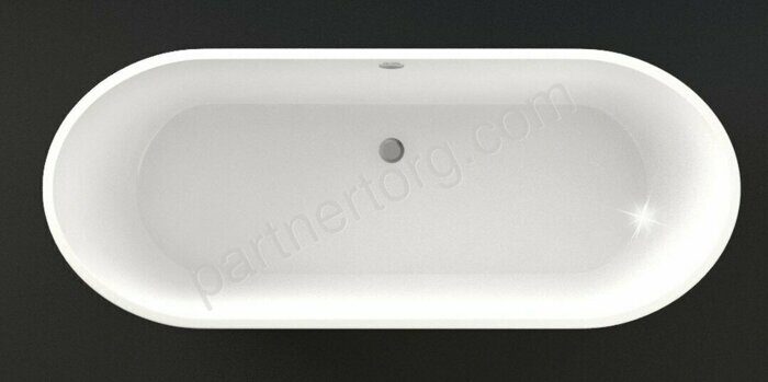 Джорджана W6 ванна каменная Marrbaxx белая 1570618550 мм