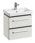 Ронда 55 см тумба подвесная дуб сомерсет для ванной комнаты с раковиной Тигода 55 Aquaton