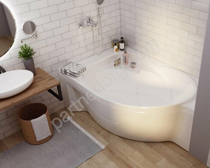 Ergonomika ванна акриловая асимметричная отрезная 158-(175)-110 см MarkaOne