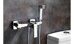 Unit LM4518C смеситель с гигиеническим душем, настенный, хром Lemark