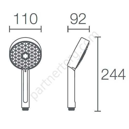 Awaken Geometric 110 душевая лейка Jacob Delafon