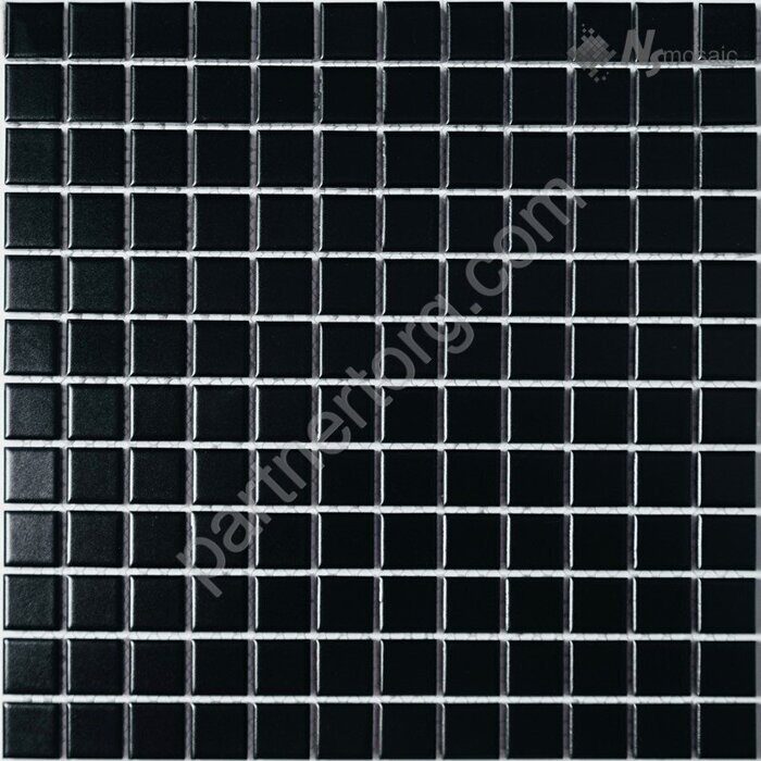 Керамическая мозаика черная матовая Porcelain series P-527
