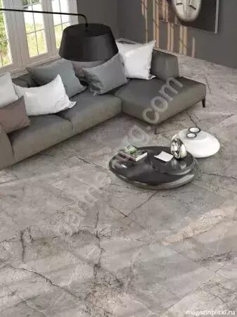 Bizarre серый керамогранит матовый граниль 120х60см  Global Tile