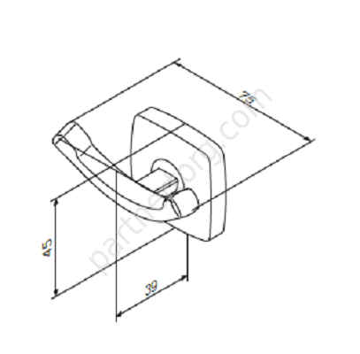 Gem AM.PM двойной крючок для полотенец Распродажа