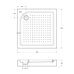 BelBagno TRAY-BB-A-95-15-W квадратный душевой поддон акриловый, 95х95х15 см, белый
