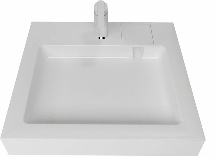 Стандарт 60 раковина из искусственного мрамора для монтажа над стиральной машиной Aquanet