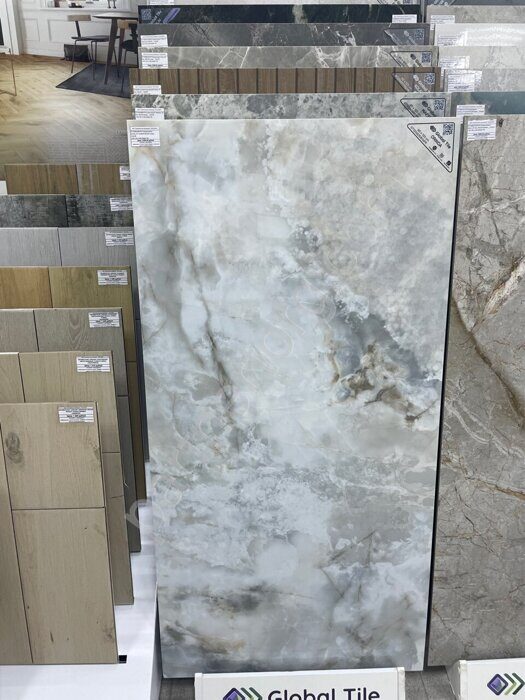 Orinda голубой керамогранит полированный 60х120 Global Tile