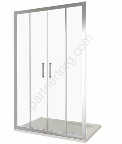 Latte WTW-TD-170-C-WE Bas душевая дверь 170х185 см раздвижная, стекло прозрачное профиль белый