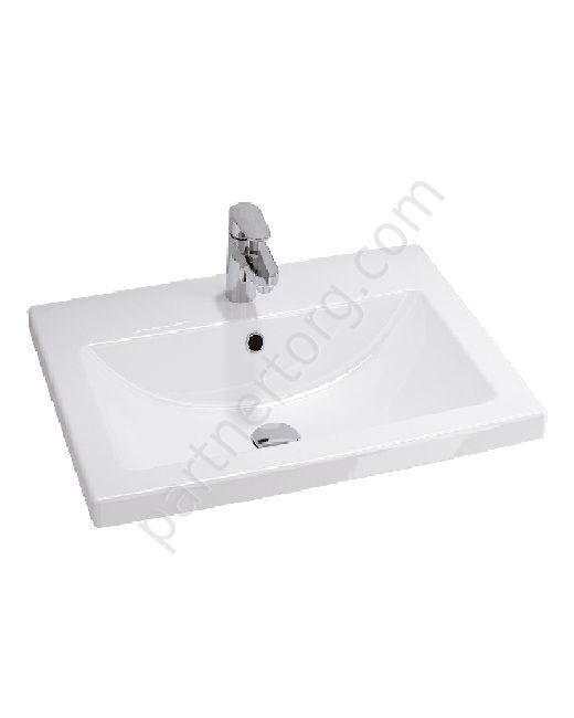 Como 60 см раковина встраиваемая белая, Cersanit