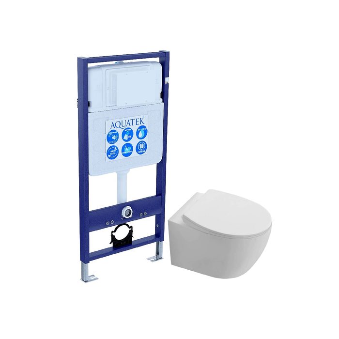 Set Aquatek Сириус комплект рама INS-0000012 и унитаз AQ1582T-00