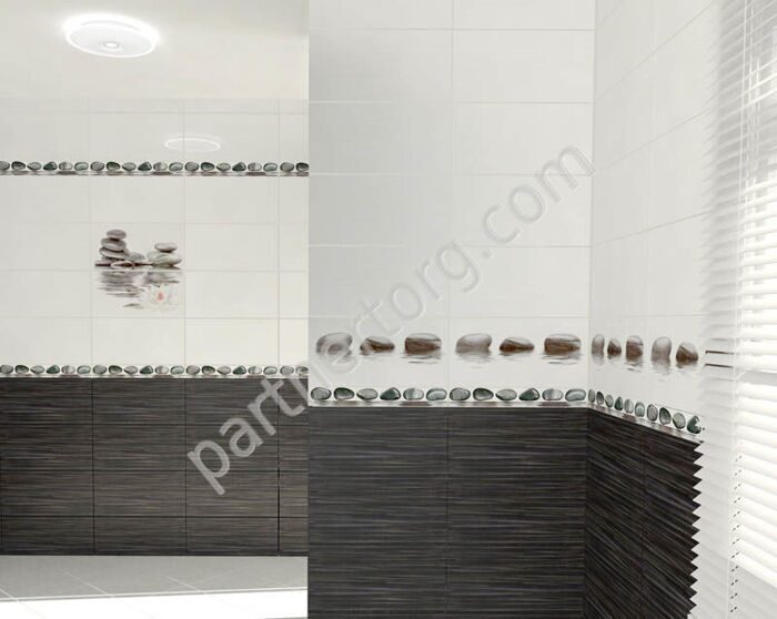 Фреш черный бордюр керамический Нефрит керамика