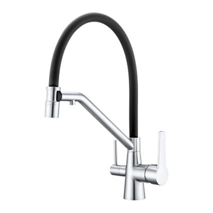 Raglo R80.62 смеситель для кухни со съемным изливом на магните и подключением фильтра питьевой воды, хром