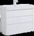 Nova lite 100 тумба белый глянец для ванной комнаты 3 ящика с раковиной-столешницей 100 cm (SLIM SYNERGY) Aquanet