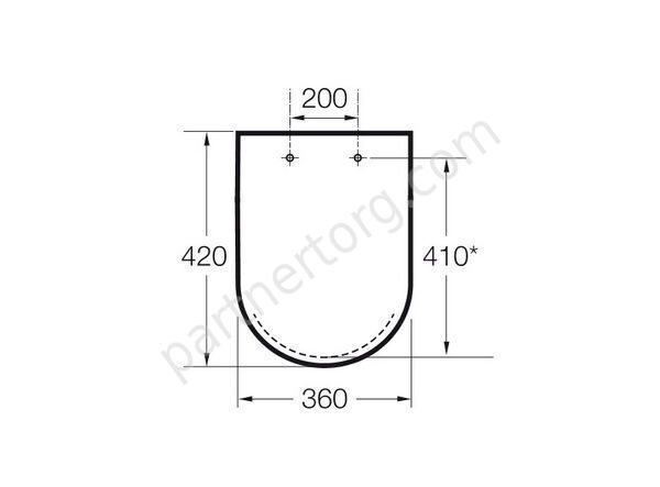 Сиденье-крышка лакированное компакт для унитаза Hall Roca