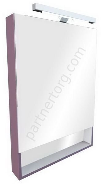 Gap зеркало со шкафом для ванной комнаты фиолетовое 70 см Roca