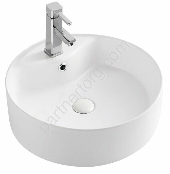 Azario белая раковина настольная 46х46х17см AZ-3018