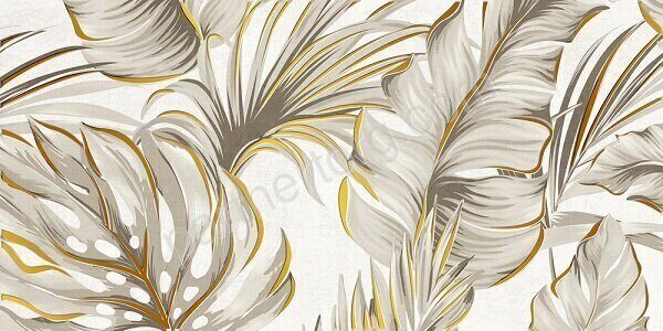 Brasiliana Декор Тропики светло-бежевый 50x25см Global Tile