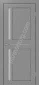 Турин 523.221 межкомнатная дверь серый со стеклом мателюкс