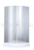 9402A fabric душевое ограждение Aquapulse 80х80х195см, матовое стекло, низкий поддон