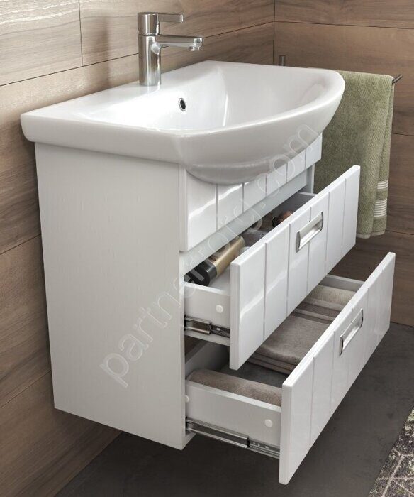 Diana 600-0-2  тумба для ванной комнаты с умывальником Балтика 60см