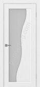Сицилия 720.21 межкомнатная дверь белый лед  со стеклом мателюкс