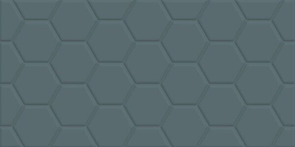 Edelweiss Hexagon Blue New Trend настенная плитка серо-голубая матовая соты 30х60 см