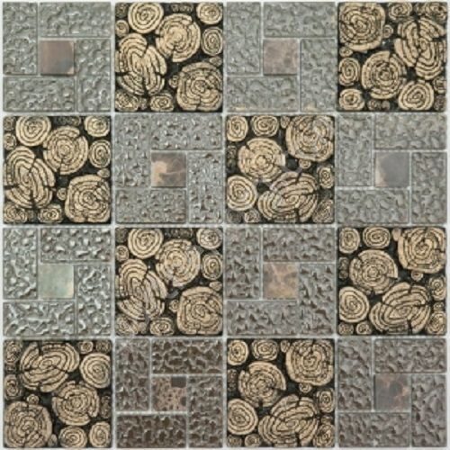 Серая комбинированная мозаика Exclusive series S-846