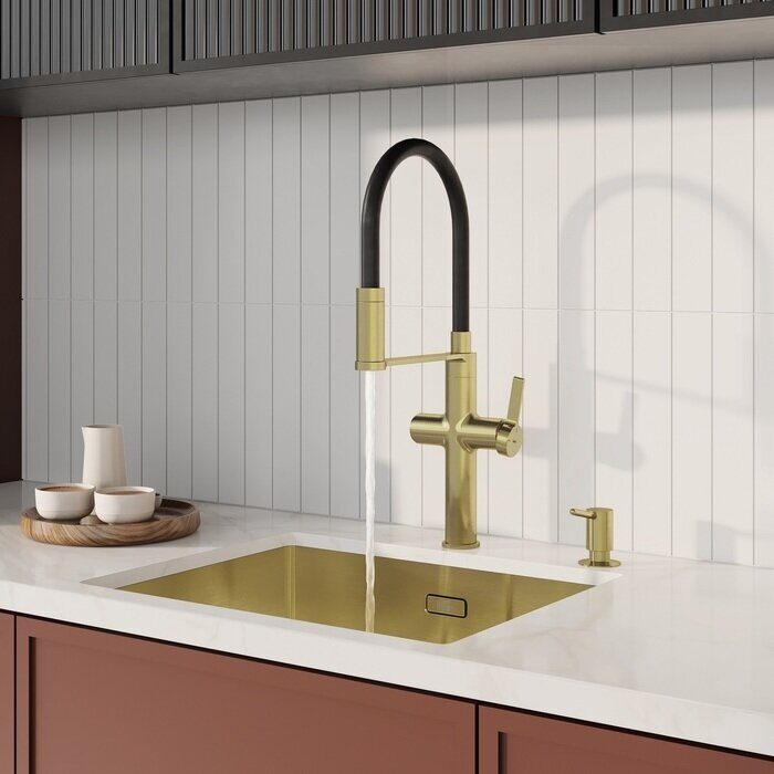 Ikon Iddis смеситель для кухни золотой IKNMGFFi05
