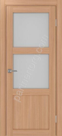 Турин 530.221 межкомнатная дверь ясень темный со стеклом мателюкс