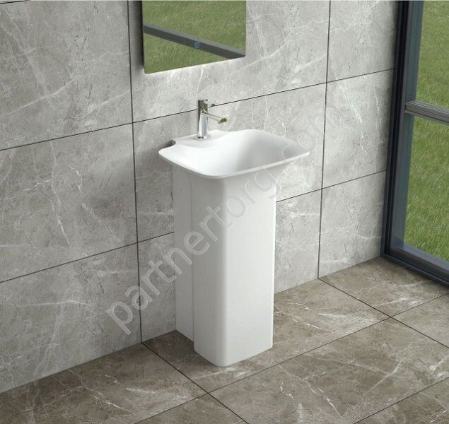 NSF-52460M раковина напольная искусственный камень, ширина 52 см