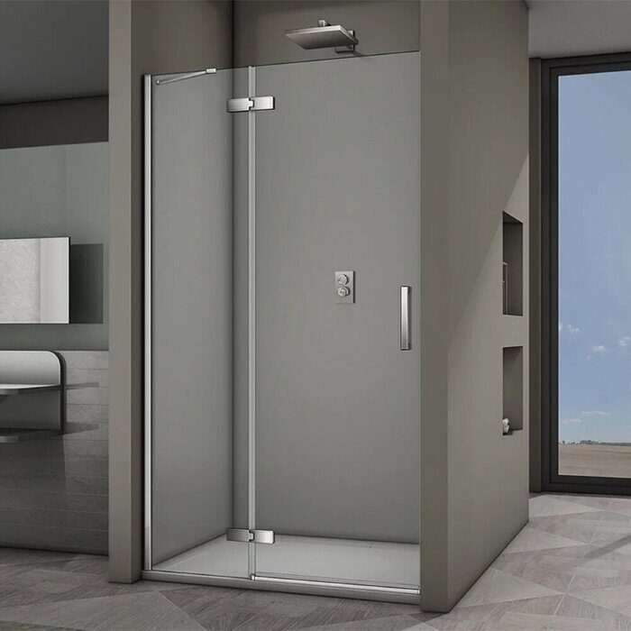 Veconi VN64-120-01-19C3 душевая дверь распашная 120х195 см, профиль хром