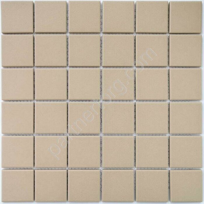 Arene Beige бежевая матовая противоскользящая мозаика из керамогранита на сетке Bonaparte