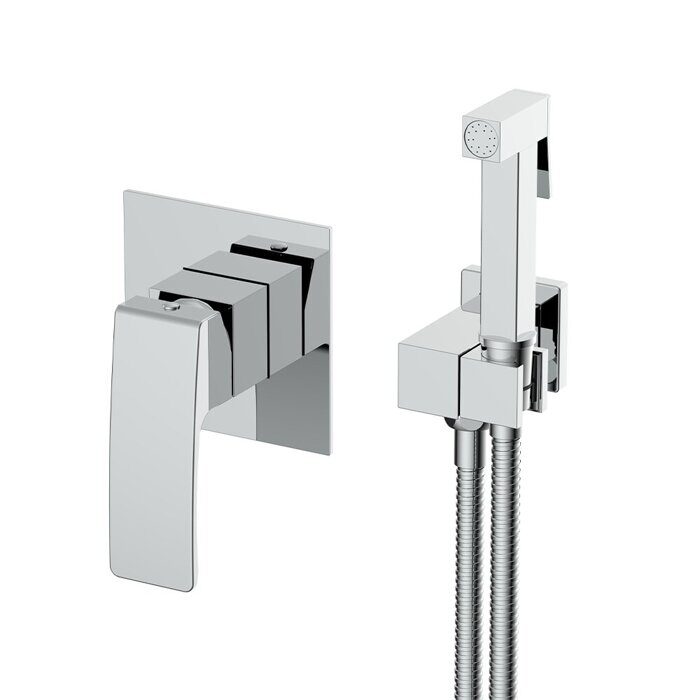 Raglo R01.53 смеситель с гигиеническим душем встраиваемый, хром