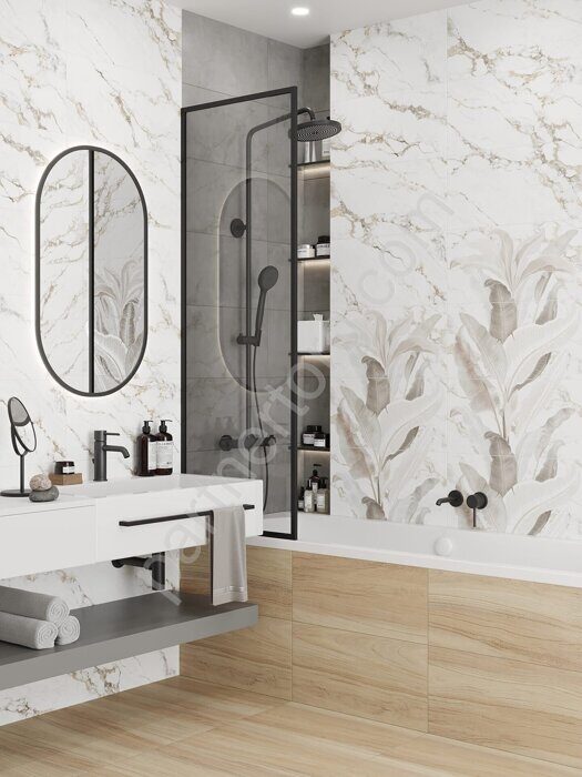 Янссон бежево-коричневый керамогранит матовый 30х60см Lasselsberger Ceramics