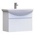 Wing 600-0-1 тумба подвесная белая для ванной комнаты с умывальником Балтика 60
