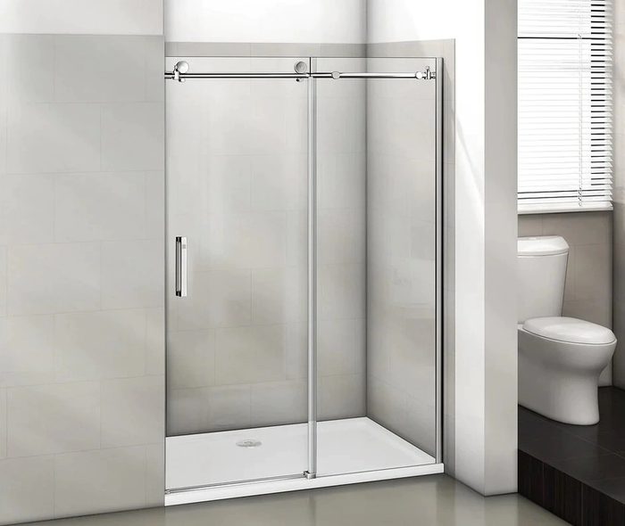 Puerta WTW-110-C-CH  душевая дверь откатная 110см, стекло прозрачное, профиль хром