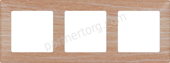 Рамка 3 поста для серии Valena Legrand Life в цвете светлое дерево
