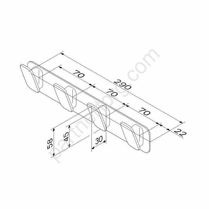 Набор крючков для полотенец, хром A50A35900 Inspire 2.0
