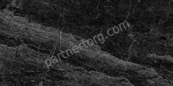 Crystal черная полированная керамическая плитка 60х30см Laparet