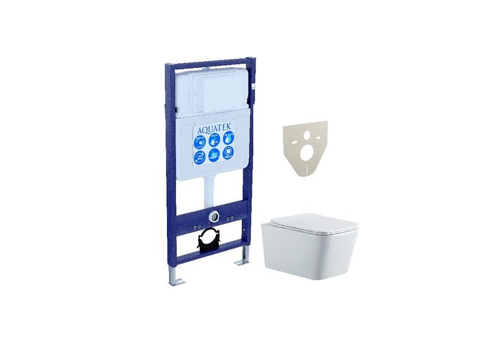 Set Aquatek Либра комплект рама INS-0000012 и унитаз AQ0530N-00