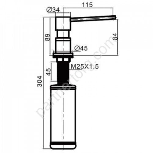 Gappo G402 дозатор жидкого мыла хром