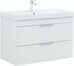 Ирис new 90 тумба белая подвесная для ванной комнаты 2 ящика с раковиной Ирис 905*465*205 мм Aquanet
