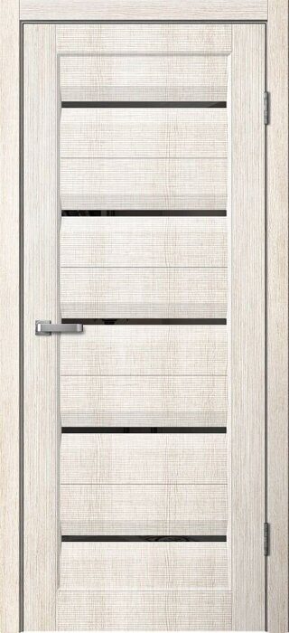 S02 ПО Skin Doors FlyDoors дверь межкомнатная бьянко чёрный пластик